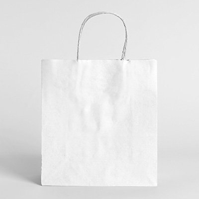 Białe torby<p class="podimg">Torby papierowe wykonane z papieru ekologicznego kraft, w kolorze białym.</p>